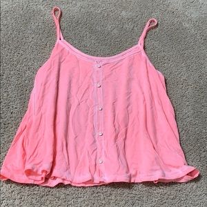 american eagle pink cropped tank